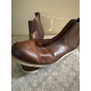Timberland Chelsea Boots Brown Leather Bootie Pull On Defender Womens Size 10